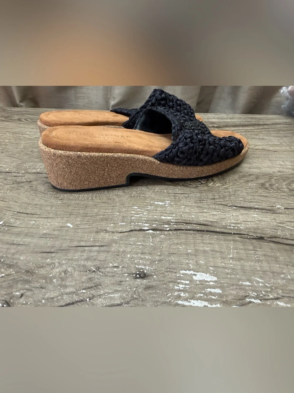 Kurt Geiger Black Woven Sandals size 40.5 - 9.5